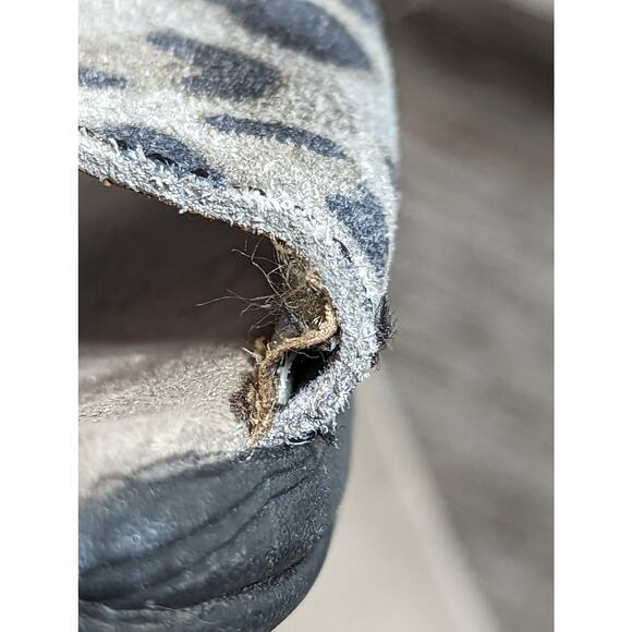 Therafit Women's Leopard Print Slip On Comfort Adjustable Sandal Size 9.5-10 - Picture 4 of 6